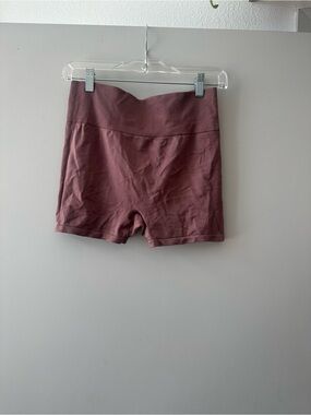Victoria’s Secret PINK Women’s High-Rise Ribbed Seamless Shorts - Dusty Mauve